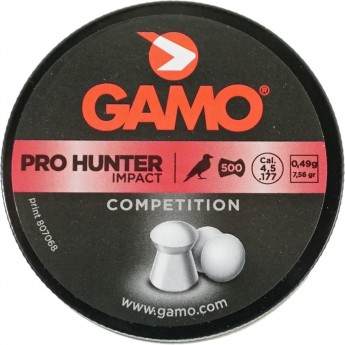 Пули пневматические GAMO Pro-hunter 4,5мм (500шт) 100шт Пули пневматические GAMO Pro-hunter 4,5мм (500шт) 100шт